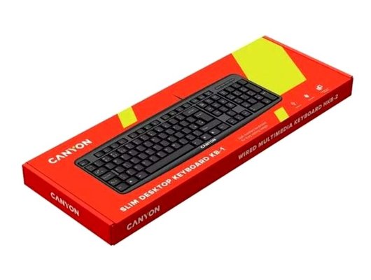 Клавиатура проводная Canyon CNE-CKEY01-RU